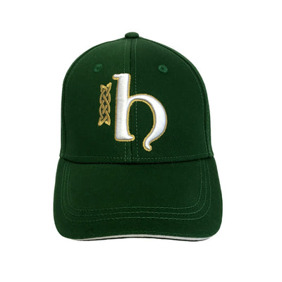 Book of Kells Bottle Green Letter H Baseball Cap