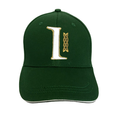 Book of Kells Bottle Green Letter I Baseball Cap