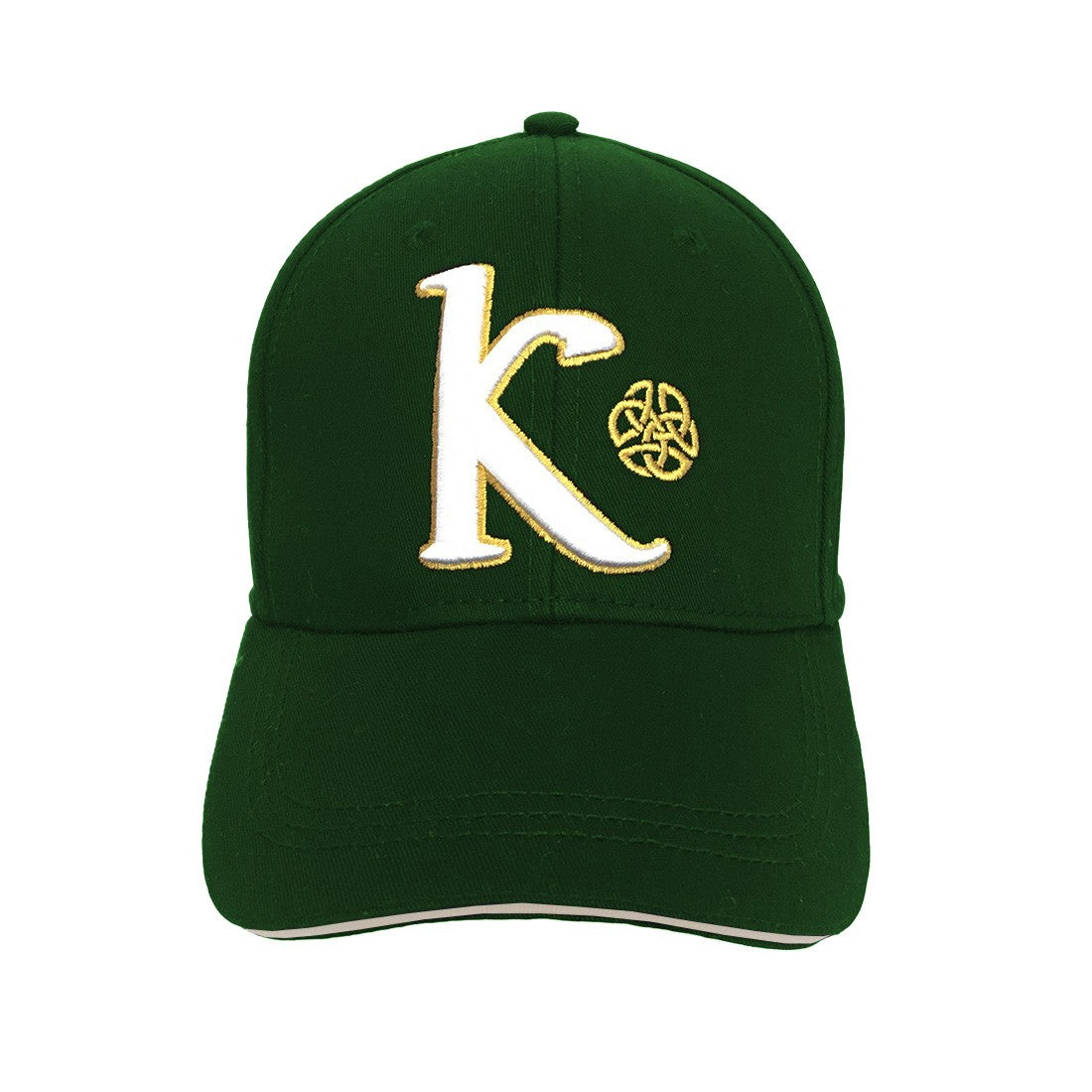 Book of Kells Bottle Green Letter K Baseball Cap