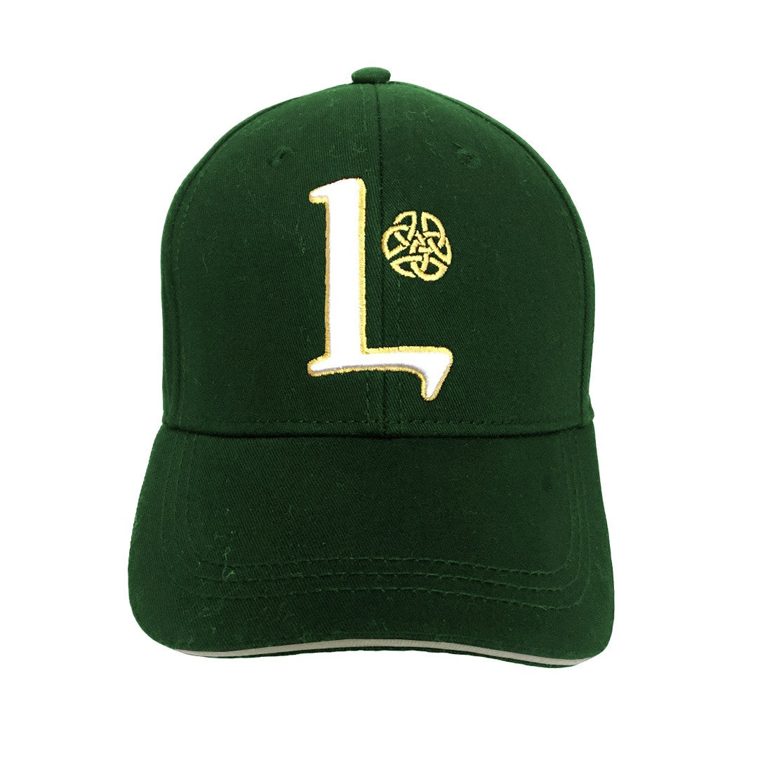 Book of Kells Bottle Green Letter L Baseball Cap