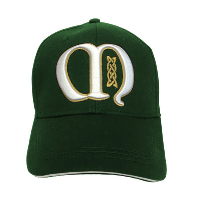 Book of Kells Bottle Green Letter M Baseball Cap