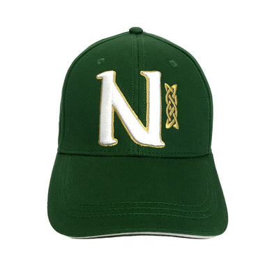 Book of Kells Bottle Green Letter N Baseball Cap