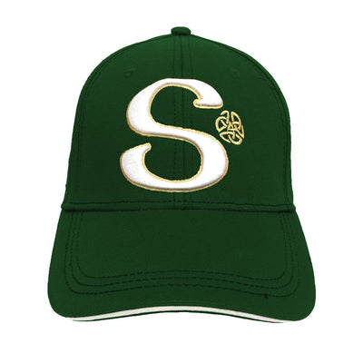Book of Kells Bottle Green Letter S Baseball Cap