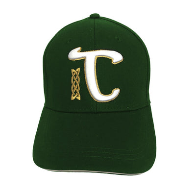 Book of Kells Bottle Green Letter T Baseball Cap