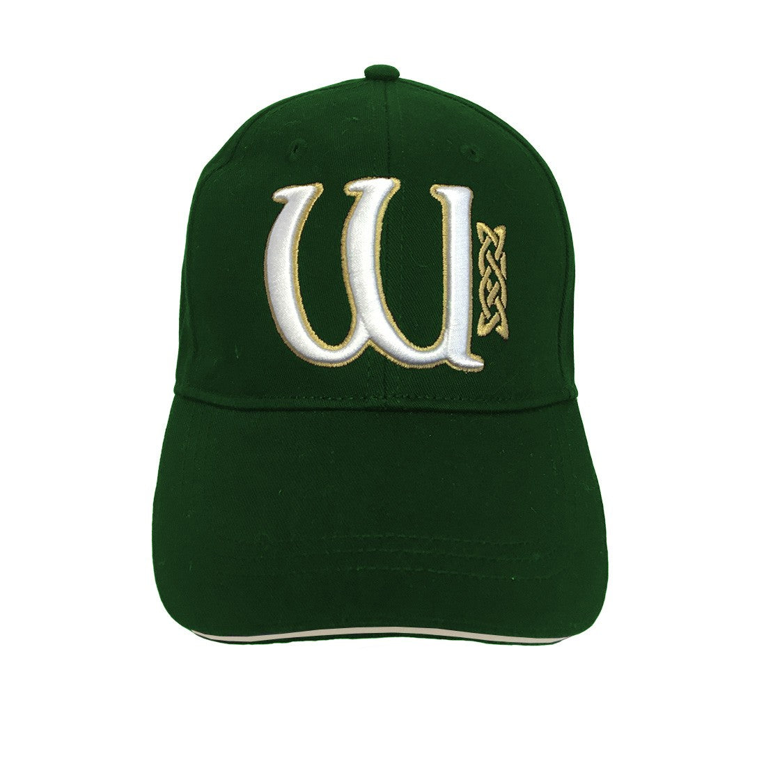 Book of Kells Bottle Green Letter W Baseball Cap