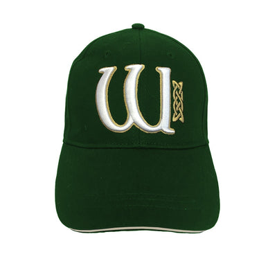 Book of Kells Bottle Green Letter W Baseball Cap