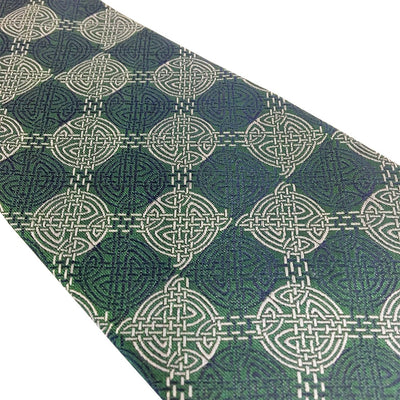Book of Kells Bottle Green/ Navy Knot Silk Tie