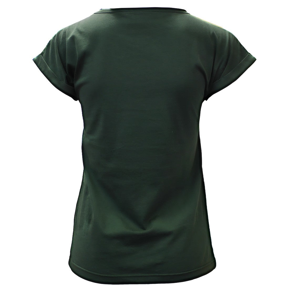 Book of Kells Bottle Green/ Rose Gold Foil Ireland Ladies T-shirt