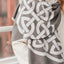 Book of Kells Celtic Reversible Scarf in Dark Grey & Grey