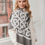 Book of Kells Celtic Reversible Scarf in Dark Grey & Grey