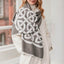 Book of Kells Celtic Reversible Scarf in Dark Grey & Grey