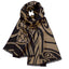 Book of Kells Celtic Reversible Scarf in Gold & Black