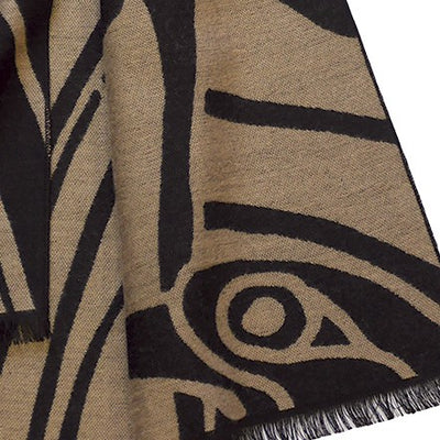 Book of Kells Celtic Reversible Scarf in Gold & Black
