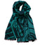 Book of Kells Celtic Reversible Scarf in Green & Black