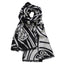 Book of Kells Celtic Reversible Scarf in Grey & Black
