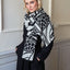Book of Kells Celtic Reversible Scarf in Grey & Black