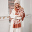Book of Kells Celtic Reversible Scarf in Rust & Grey
