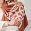 Book of Kells Celtic Reversible Scarf in Rust & Grey