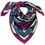 Book of Kells Celtic Silk Scarf in Burgundy & Navy