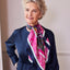 Book of Kells Celtic Silk Scarf in Cerise Pink & Lime
