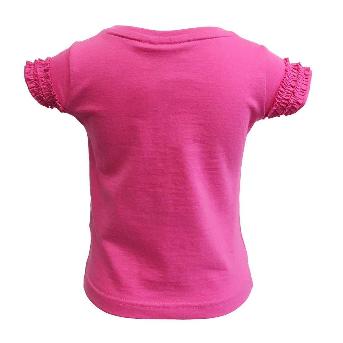 Book of Kells Cerise Pink Celtic Swirl Frill Girls T-shirt