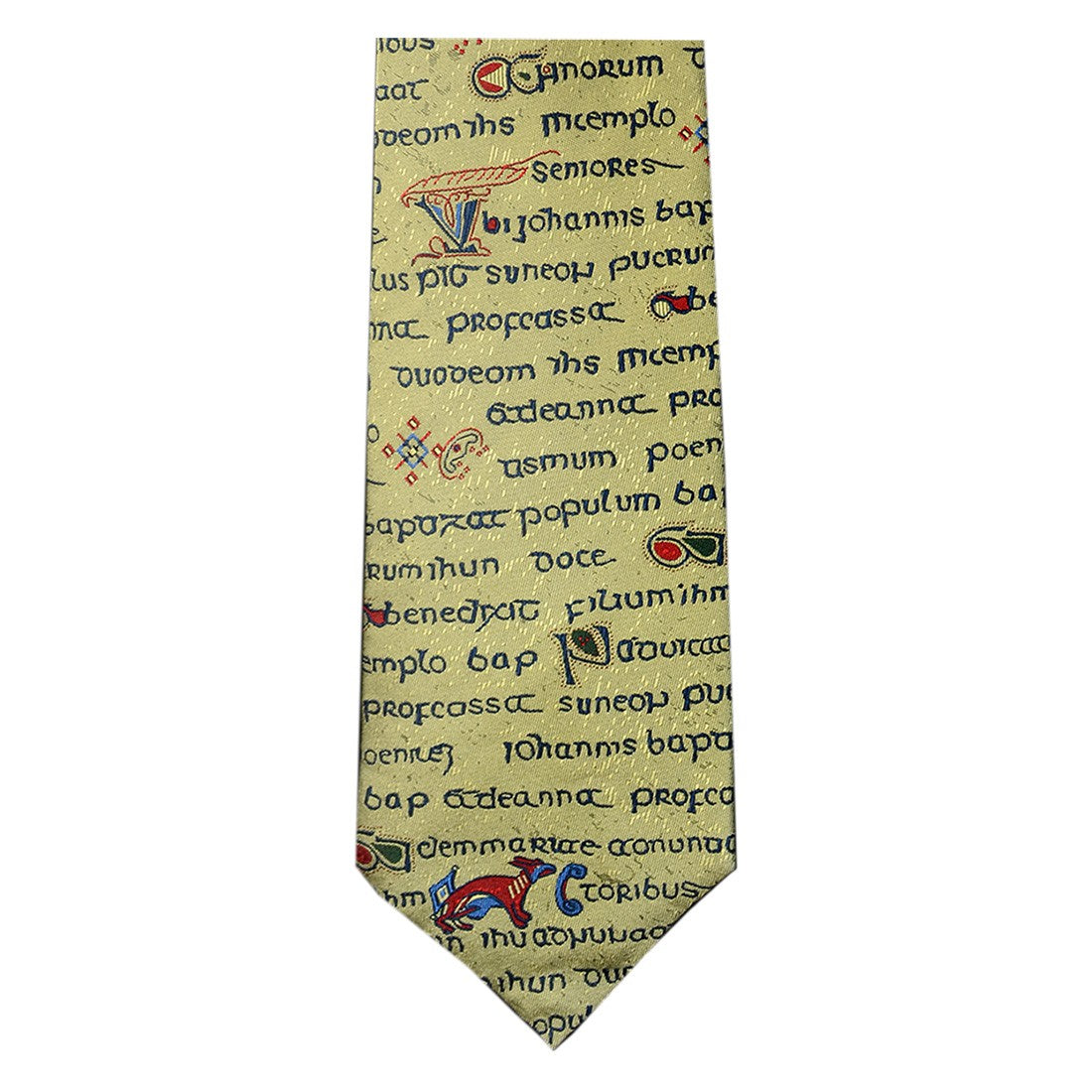 Book of Kells Gold Manuscript Silk Tie
