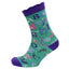 Book of Kells Green/ Pink Celtic Alphabet Ladies Sock