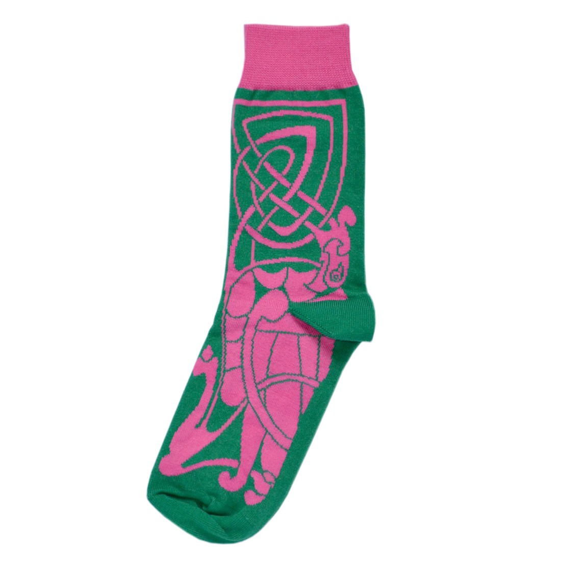 Book of Kells Green/ Pink Ladies Socks
