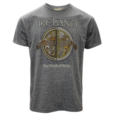 Book of Kells Grey Grindle Ireland Celtic T-Shirt