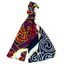 Book of Kells Large Celtic Scarf in Burgundy & Navy