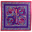 Book of Kells Large Celtic Square Scarf in Purple & Red