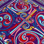 Book of Kells Large Celtic Square Scarf in Purple & Red