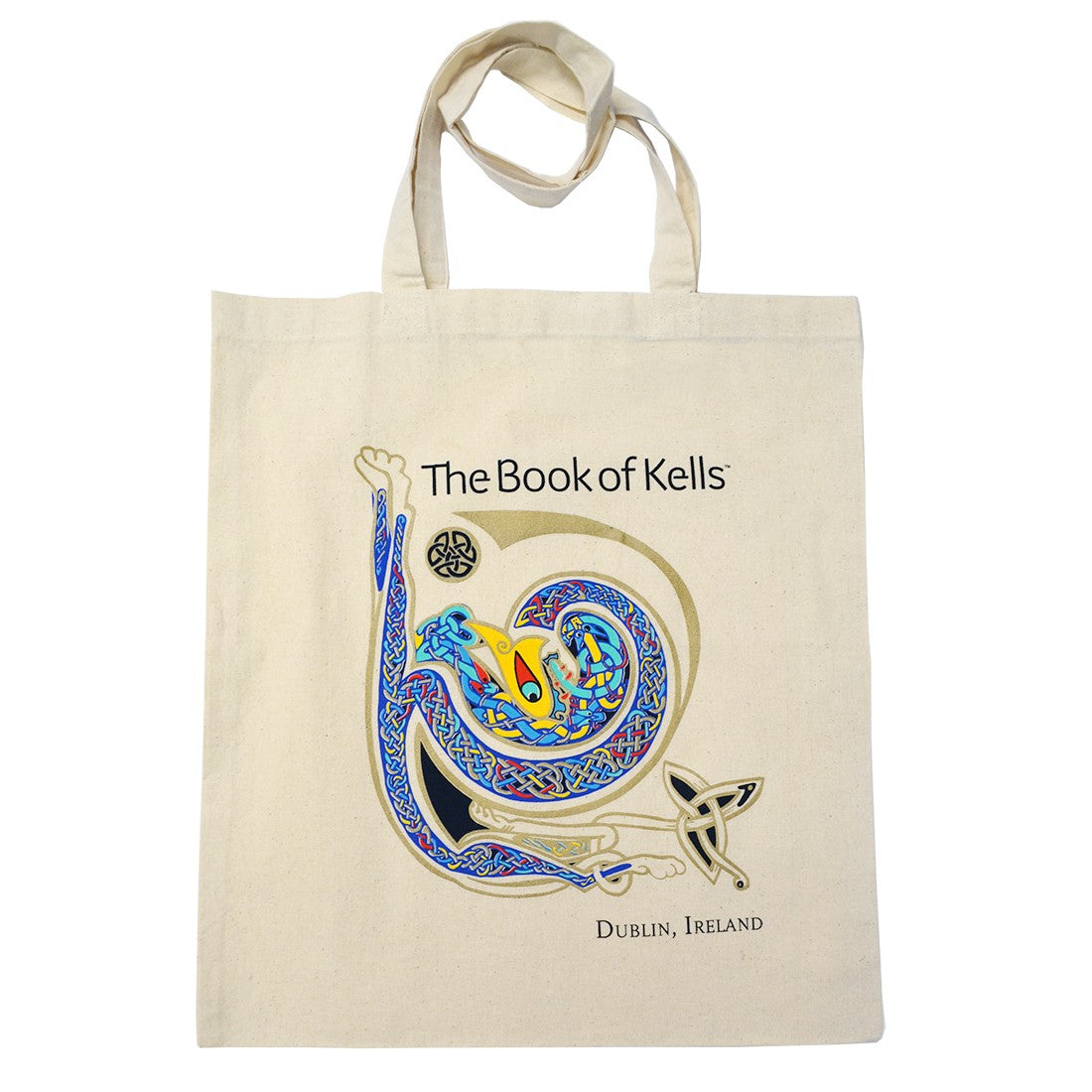Book of Kells Natural Celtic Knot Tote Bag