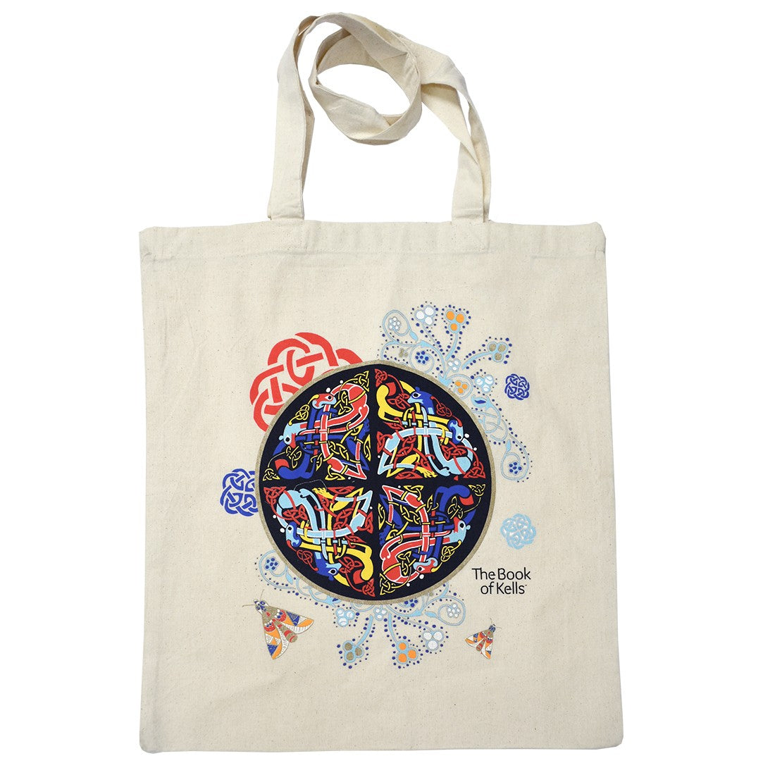 Book of Kells Natural Celtic Swirl Tote Bag