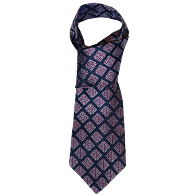 Book of Kells Navy/ Purple Knot Silk Tie