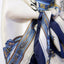 Book of Kells Signature Square Scarf in Navy, Blue & Beige
