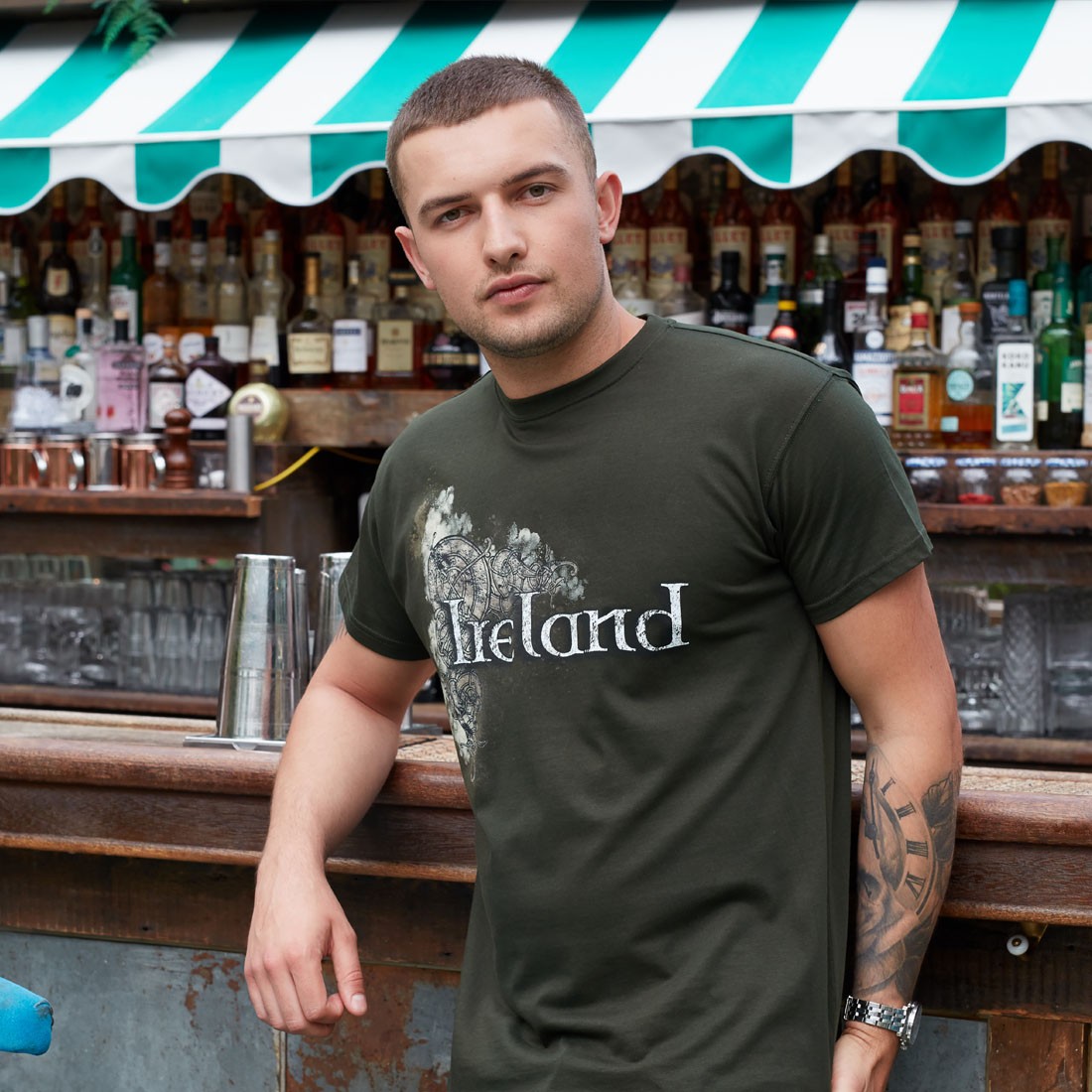 Bottle Green Celtic Ireland T-shirt
