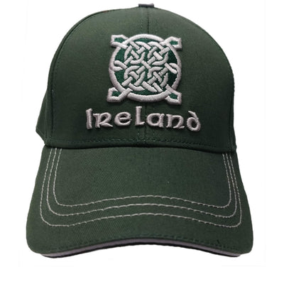 Bottle Green Ireland Celtic Knot Baseball Cap