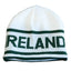 Bottle Green Knitted Reversible Hat with Ireland  Jacquard Design