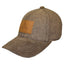 Brown Ireland Tweed Suede Peak Baseball Cap