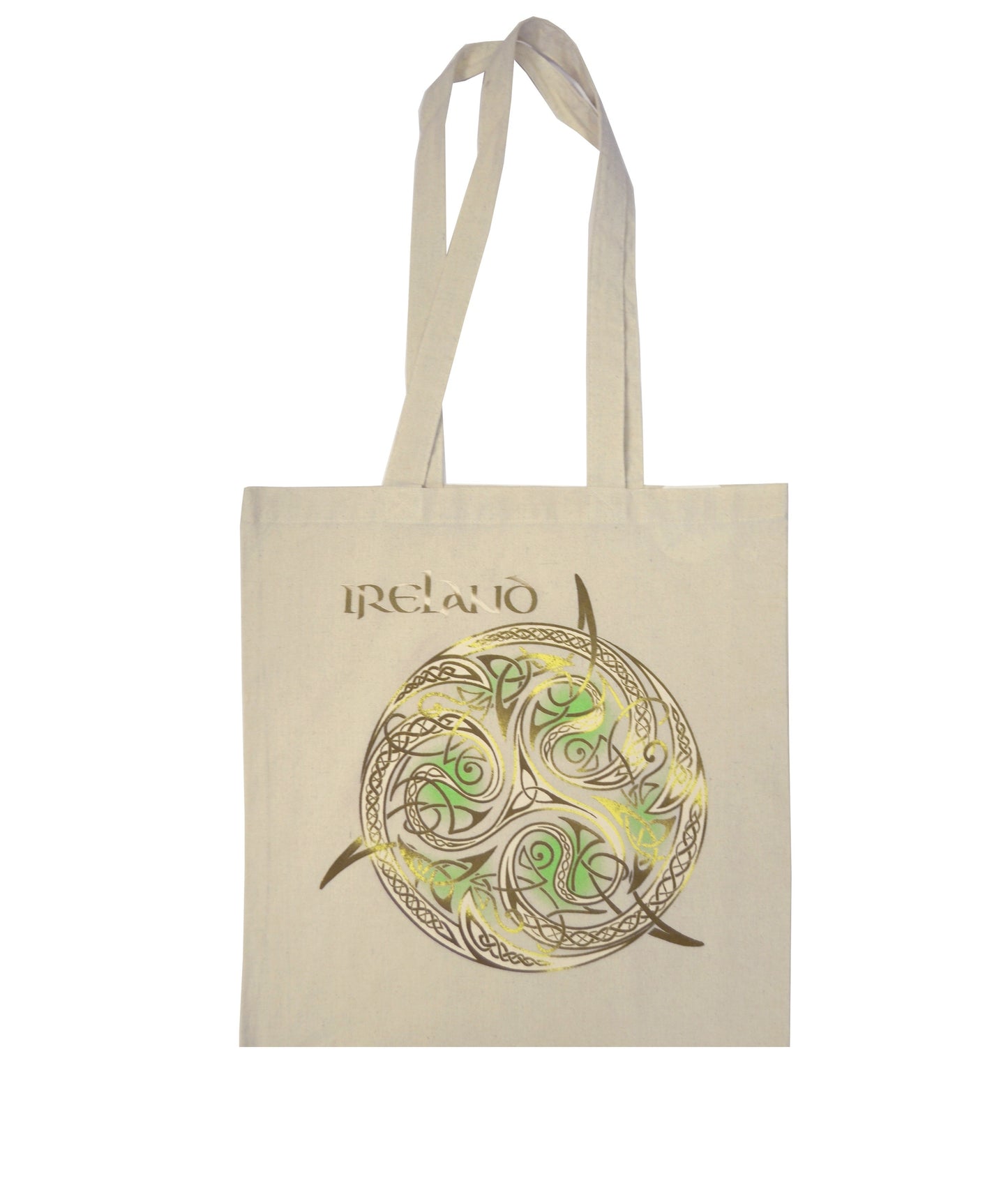 Celtic Gold Design Tote Bag in Natural