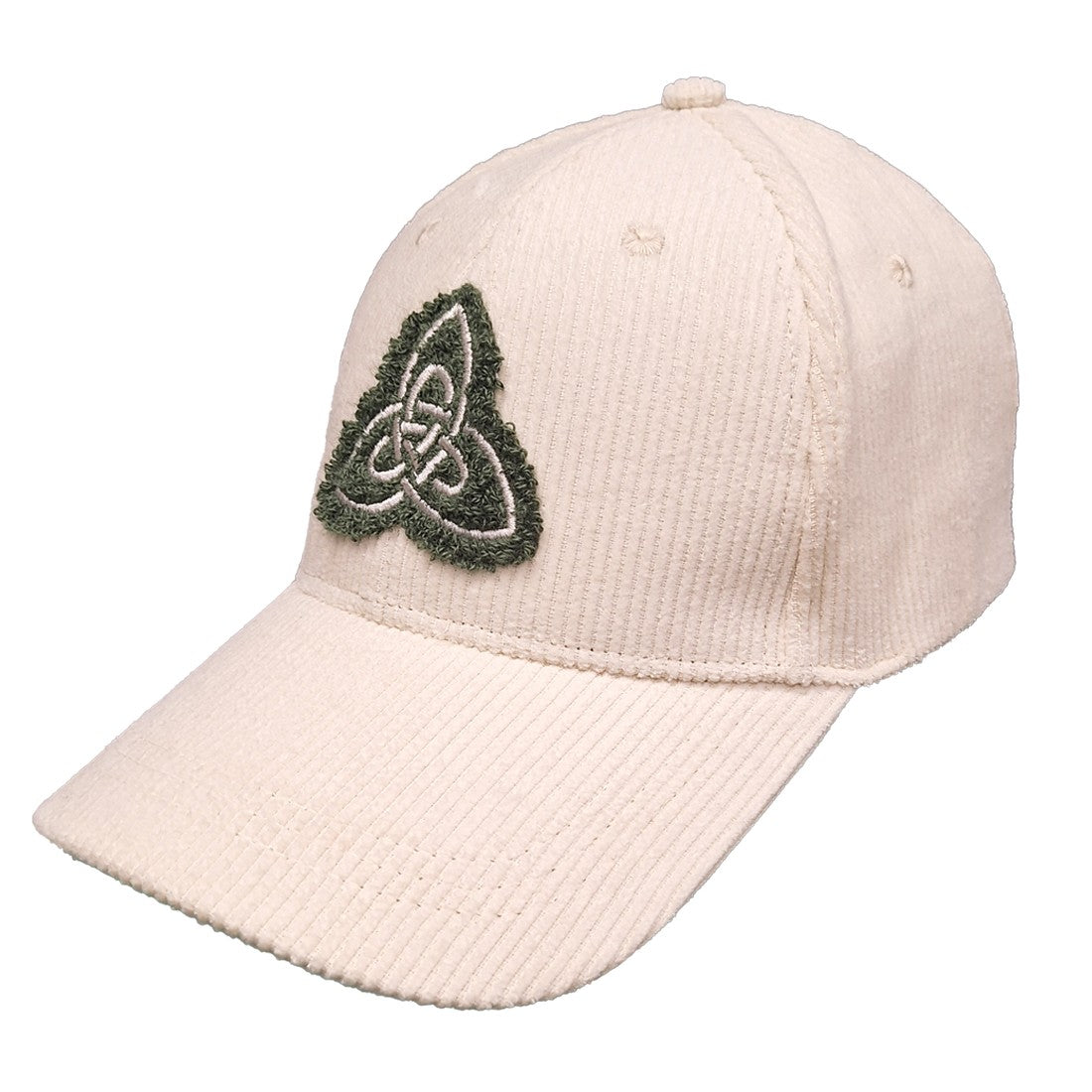 Celtic Knot Cord Baseball Cap in Cream