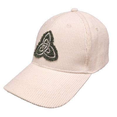 Celtic Knot Cord Baseball Cap in Cream
