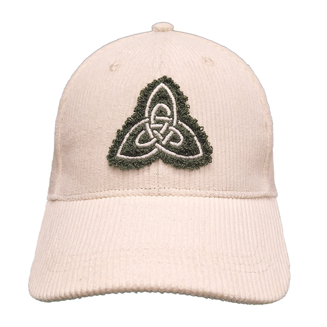 Celtic Knot Cord Baseball Cap in Cream