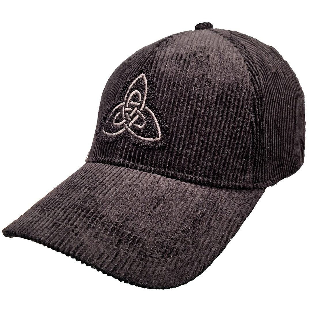 Celtic Knot Cord Baseball Cap in Black