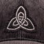Celtic Knot Cord Baseball Cap in Black