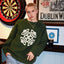Celtic Knot Crew Neck Jumper in Sage