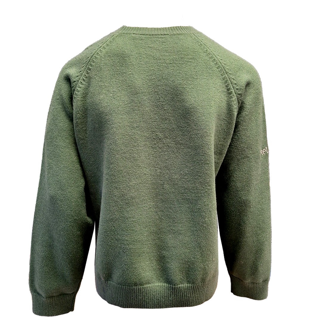 Celtic Knot Crew Neck Jumper in Sage