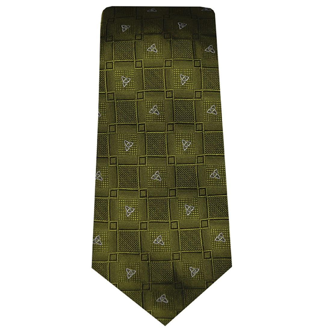 Celtic Knot Silk Tie in Green