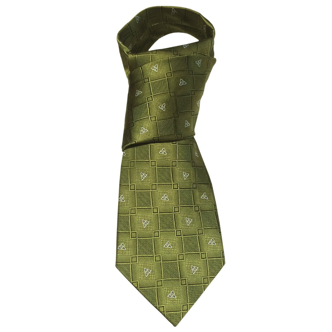 Celtic Knot Silk Tie in Green